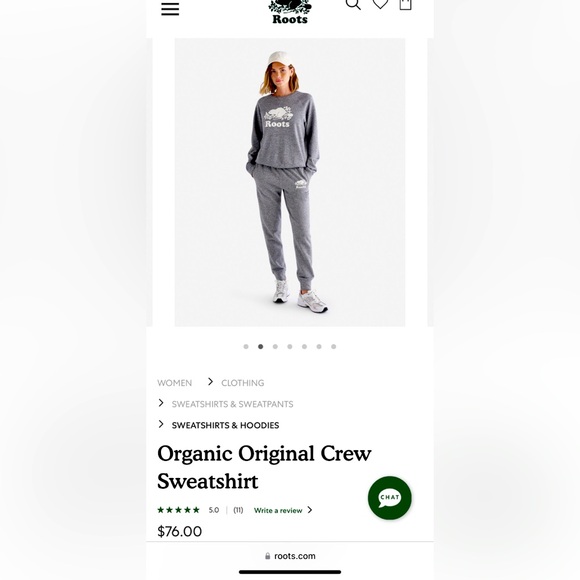 Roots sweatshirt and sweatpant set size small LNWOT - Picture 3 of 12